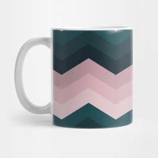 Pink And Green Abstract Mug